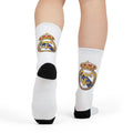 Calzoncillos de tripulación con sublimación del escudo del Real Madrid — Calcetines deportivos para fanáticos del fútbol
