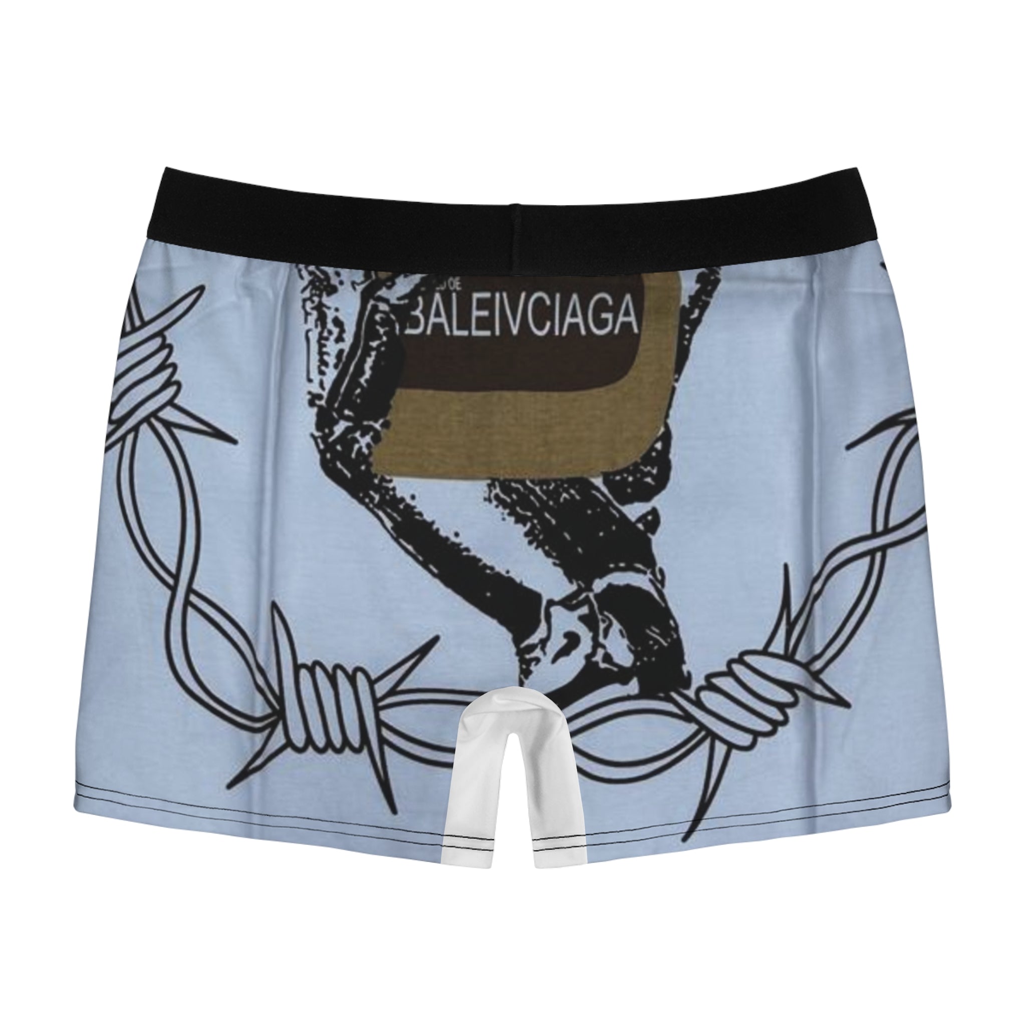 Boxer Briefs — Edgy Barbed Wire Graphic All-Over Print