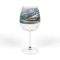 Copa de vino Coastal Harbor de 12 oz — Cristalería con paisaje costero pintoresco