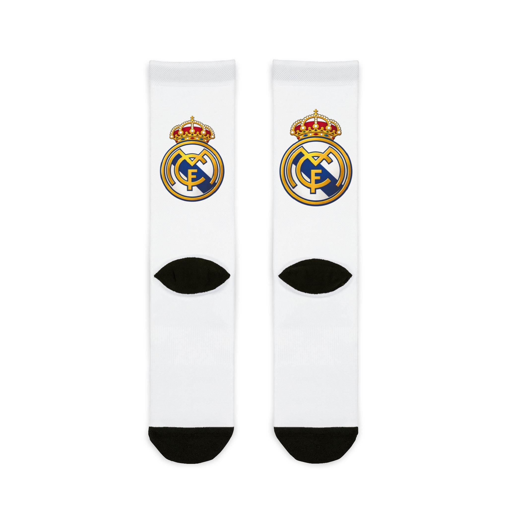 Calzoncillos de tripulación con sublimación del escudo del Real Madrid — Calcetines deportivos para fanáticos del fútbol
