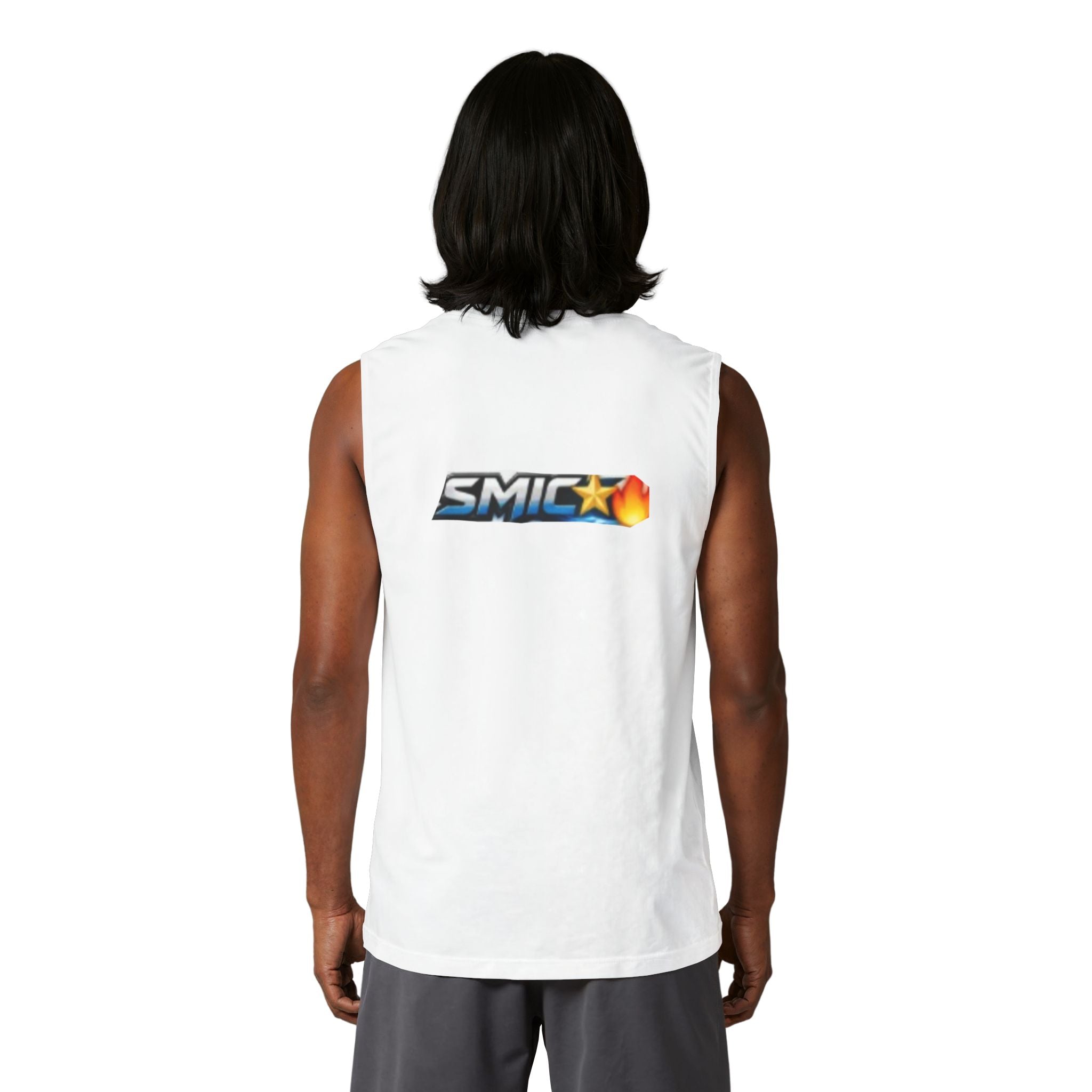 SMIC Logo Muscle Tank — Retro Racing Emblem Sleeveless Tee