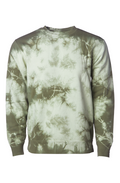 Tie Dye Olive Crew Neck