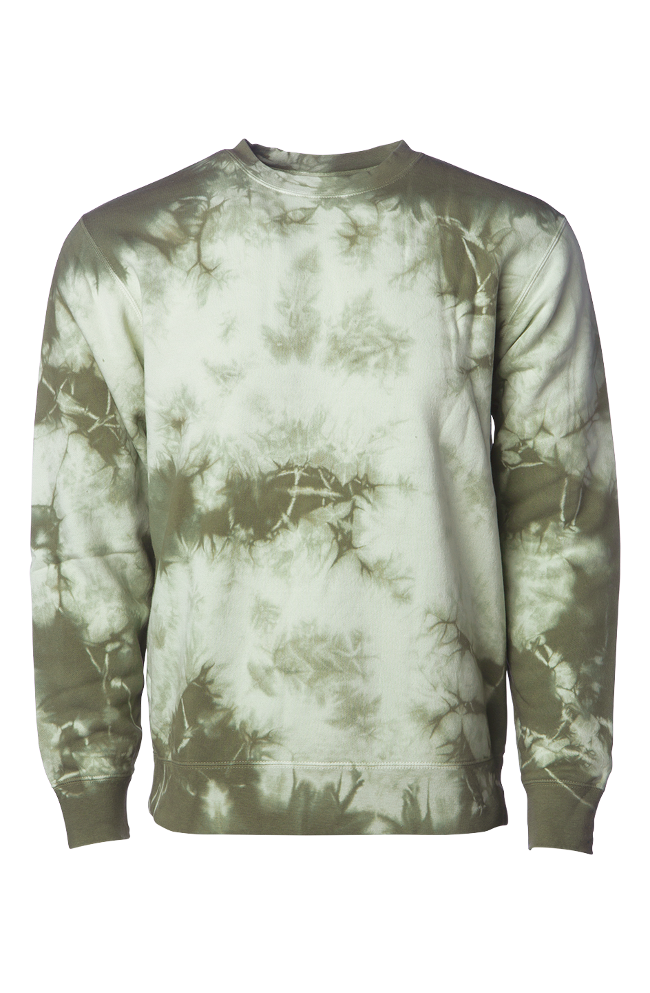 Tie Dye Olive Crew Neck